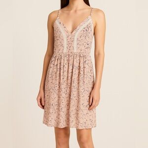 Floral Lace Trim Sleep Dress